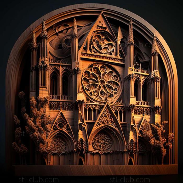 3D model notre dame (STL)